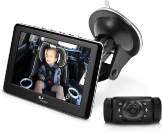 Digitale babyfoon met camera 4,3-inch Zwart