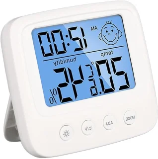 Digitale wekker thermometer hygrometer voor kinderkamer