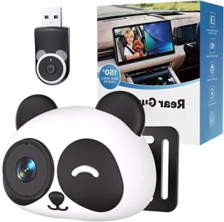 Draadloze babycamera auto - zwart