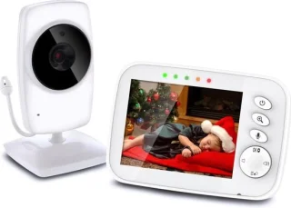 Draadloze babyfoon met camera en 3,2 inch scherm