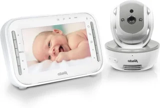 Draadloze babyfoon met camera - grijs