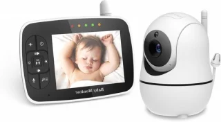Draadloze babyfoon met camera - wit