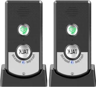Draadloze intercom 2 stuks zwart