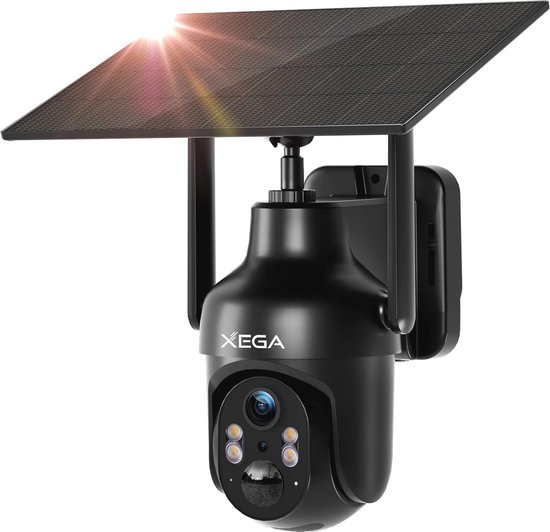 Draadloze IP PTZ-bewakingscamera met zonnepaneel