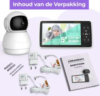 DreamSafe Babyfoon Camera Wit Video & Audio