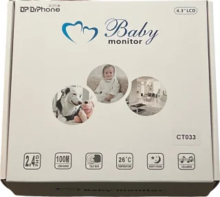 DrPhone B2 Babyfoon Met Camera 4.3 inch Wit