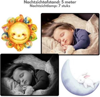 DrPhone B2 Babyfoon Met Camera 4.3 inch Wit