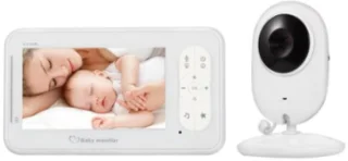 DrPhone B2 Babyfoon Met Camera 4.3 inch Wit