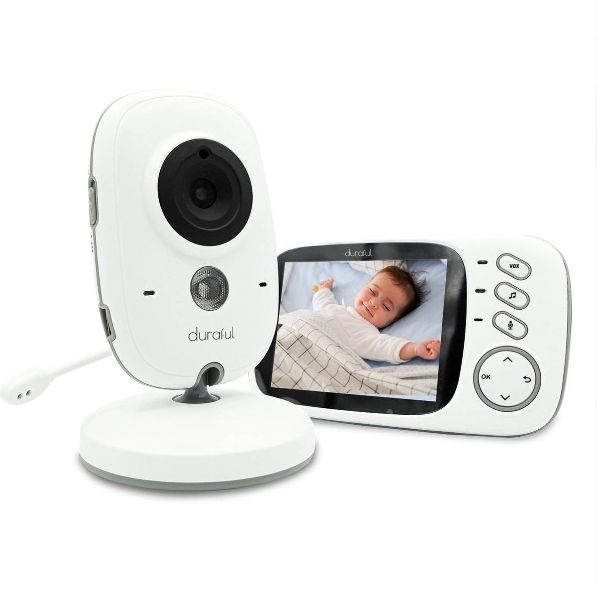 De Duraful Babyfoon met Camera in één oogopslag