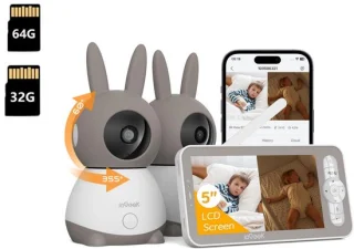eGeek Babyfoon 2-camera 5-inch HD-monitor
