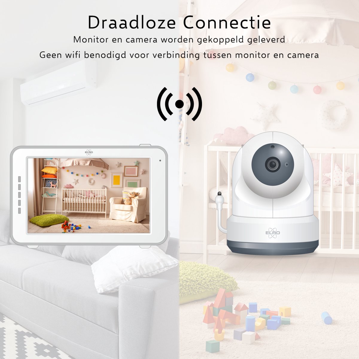 ELRO BC3000 Babyfoon Royale Touchscreen Monitor