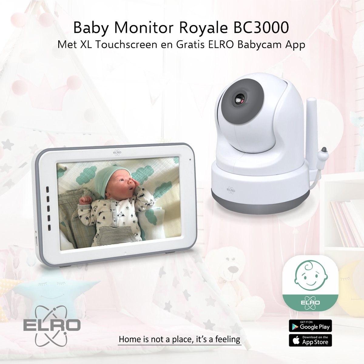 ELRO BC3000 Babyfoon Royale Touchscreen Monitor