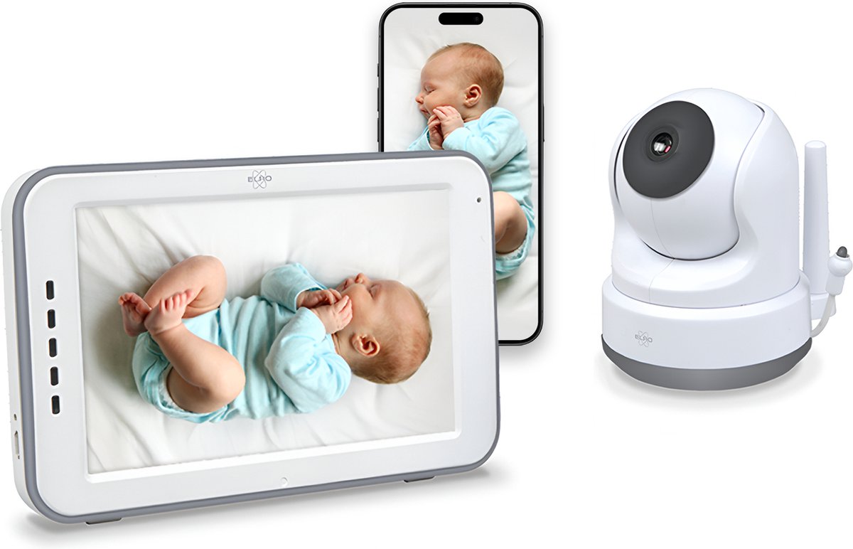 De ELRO BC4000 Royale Full HD Babyfoon 12,7 cm Touchscreen in één oogopslag