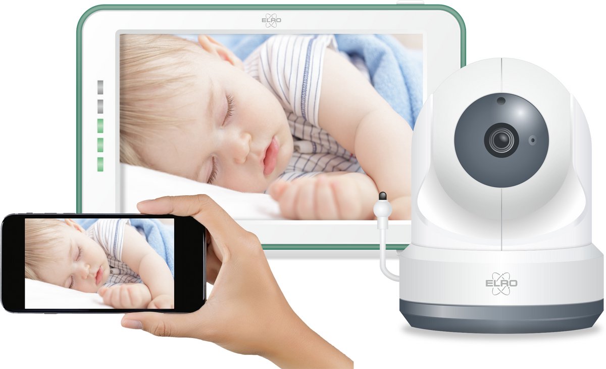 De ELRO BC4000 Royale Full HD Babyfoon Mint in één oogopslag