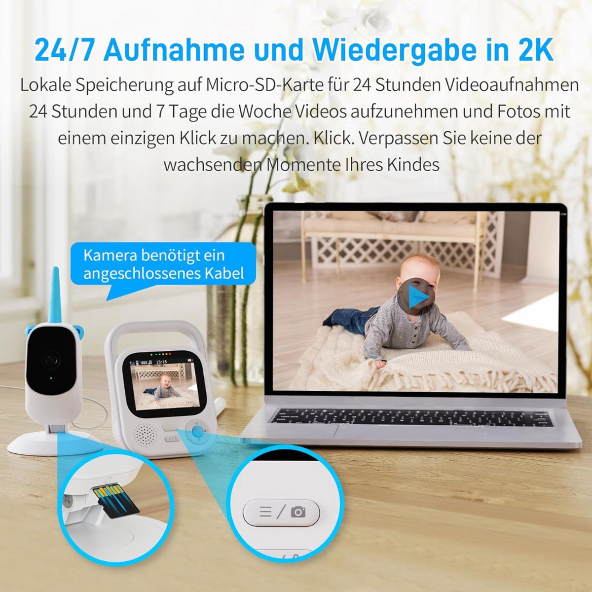 Equivera Babyfoon Camera Premium