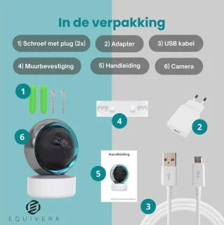 Equivera Babyfoon met Camera Full HD Wifi