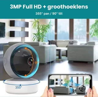 Equivera Babyfoon met Camera Full HD Wifi