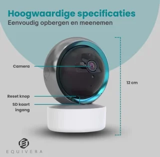 Equivera Babyfoon met Camera Full HD Wifi