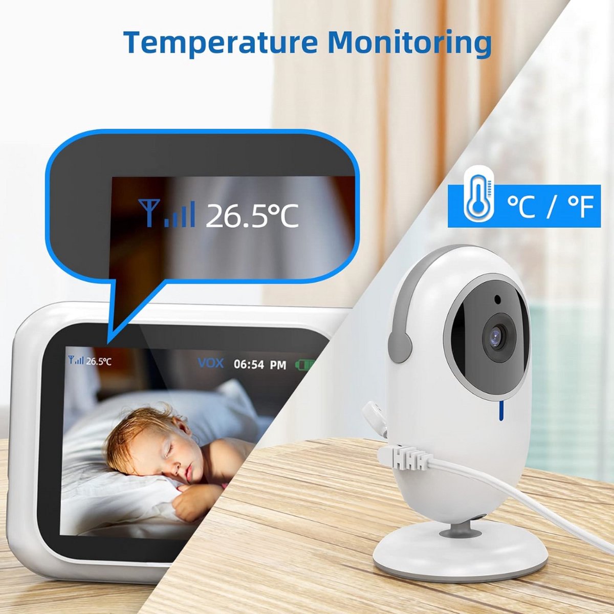 Equivera Babyfoon met Camera Indoor Premium