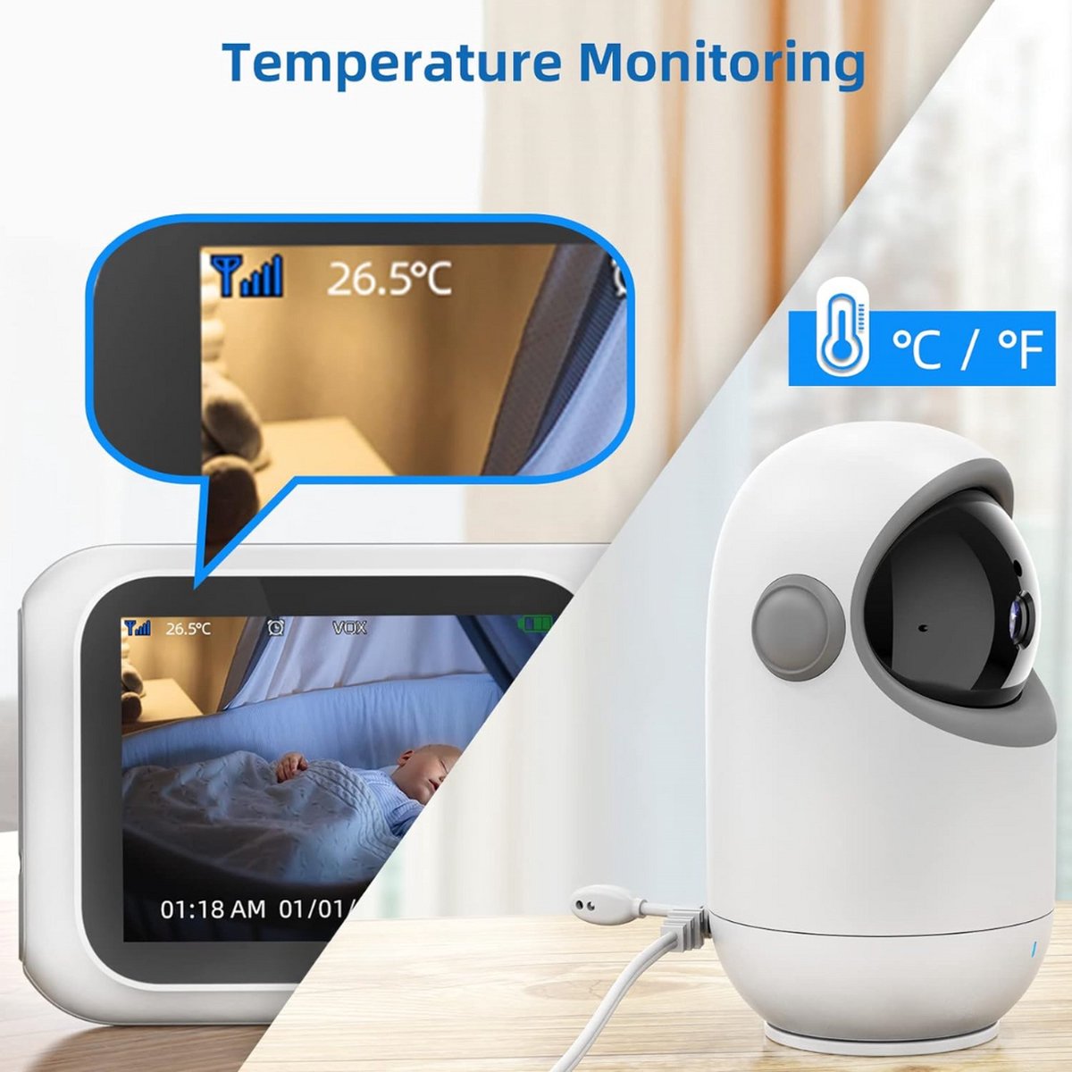 Equivera Babyfoon met Camera Premium