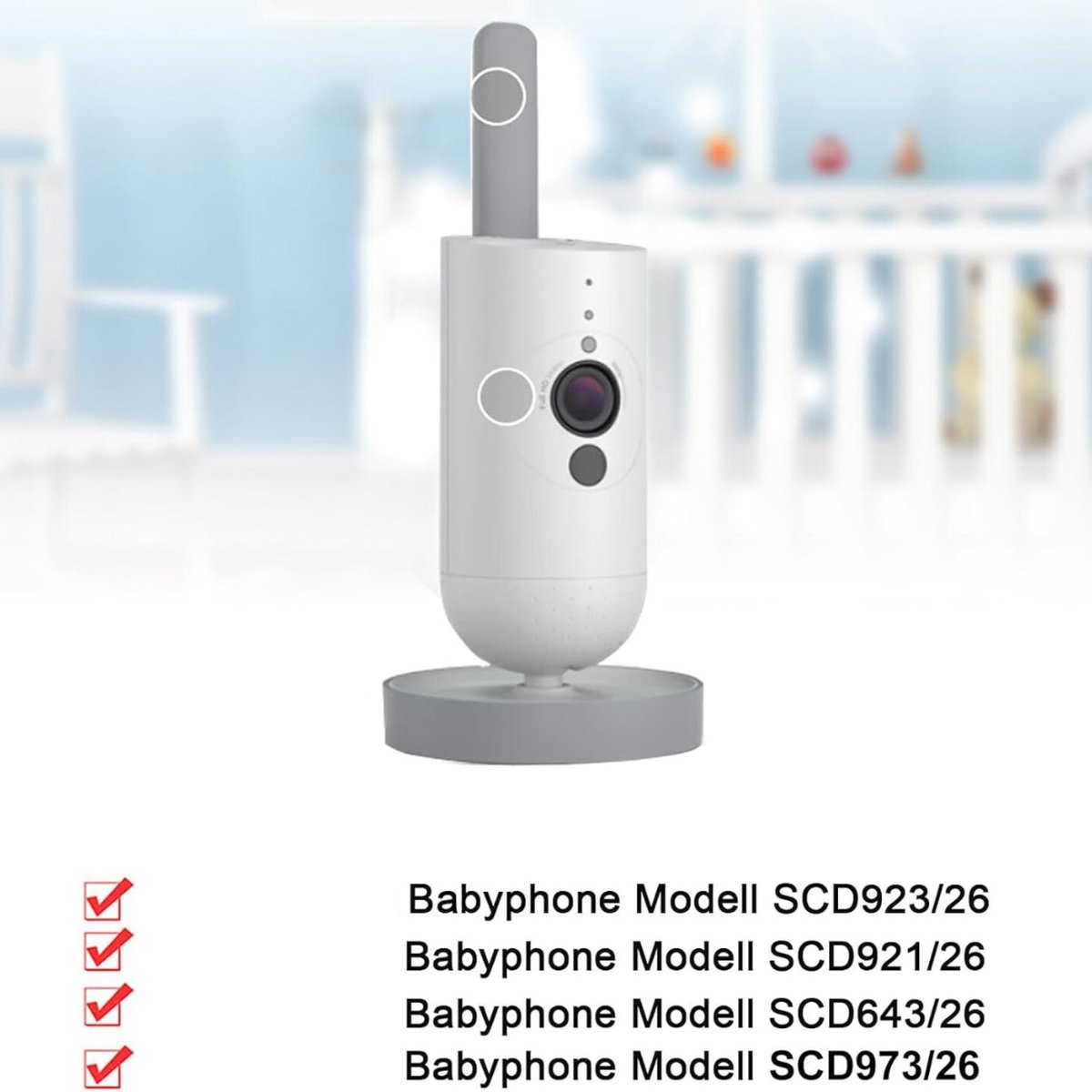 Equivera babyfoonhouder voor SCD923/26 videomonitor