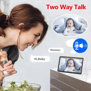 Eszenzics Babyfoon 5" LED HD 1080p draadloos