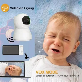 Eszenzics Babyfoon 5" LED HD 1080p draadloos