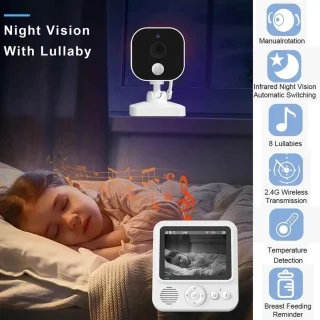 Eszenzics Babyfoon Pro5 HD draadloos met nachtcamera