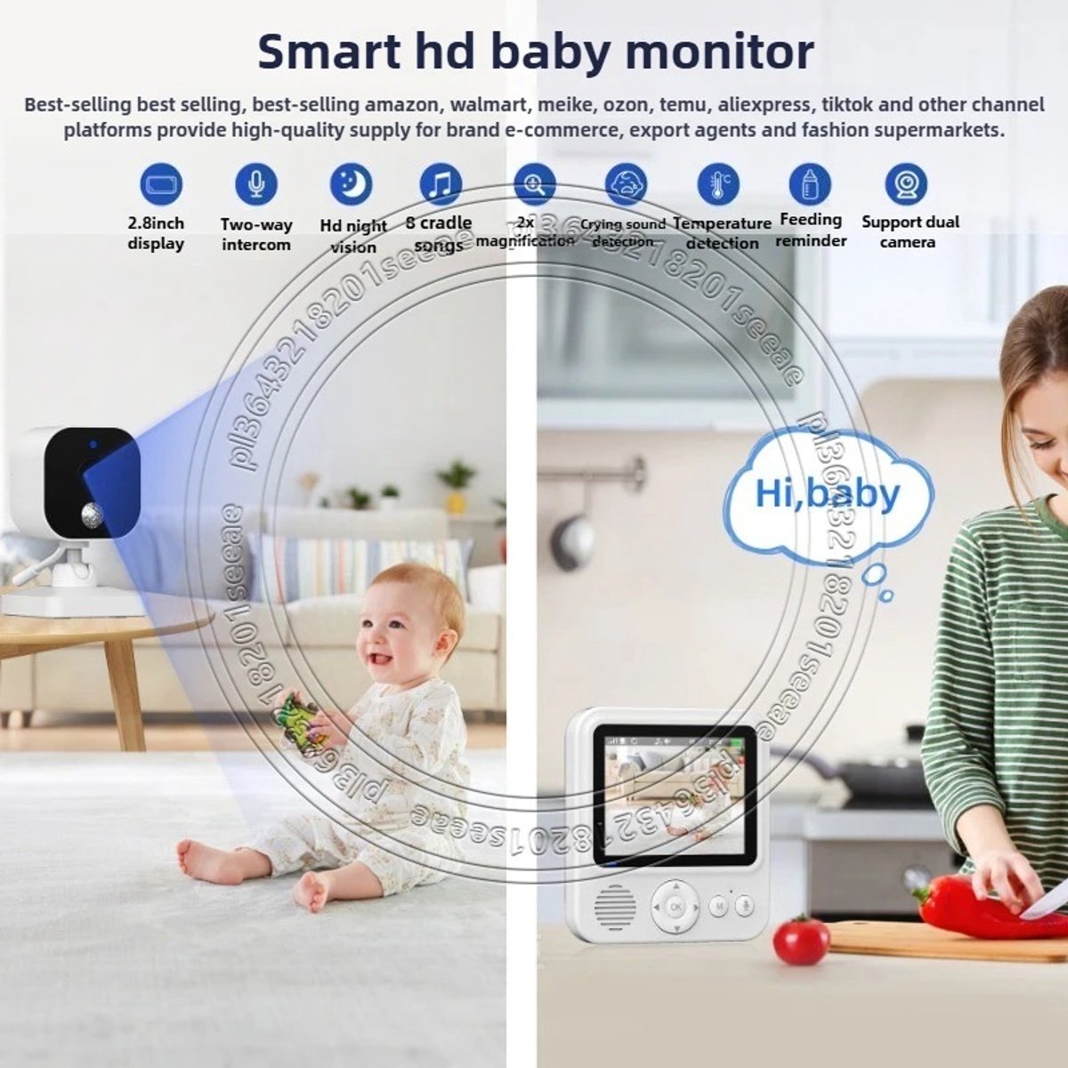 Wat vinden we goed aan de Eszenzics Babyfoon Pro5 HD draadloos met nachtcamera