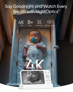 eufy Baby E21 Babyfoon met 4K Camera en draagbare monitor