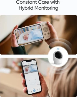 eufy Baby E21 Babyfoon met 4K Camera en draagbare monitor