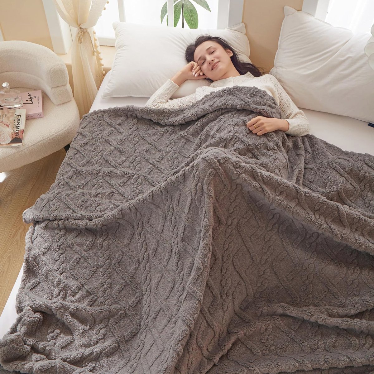 Fleece Dekens Tweepersoonsbank Diverse Kleuren