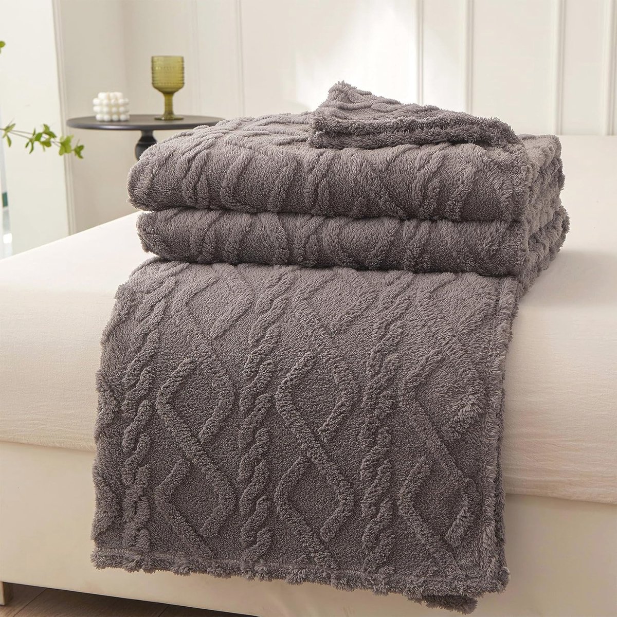 Fleece Dekens Tweepersoonsbank Diverse Kleuren