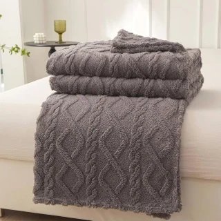 Fleece Dekens Tweepersoonsbank Diverse Kleuren