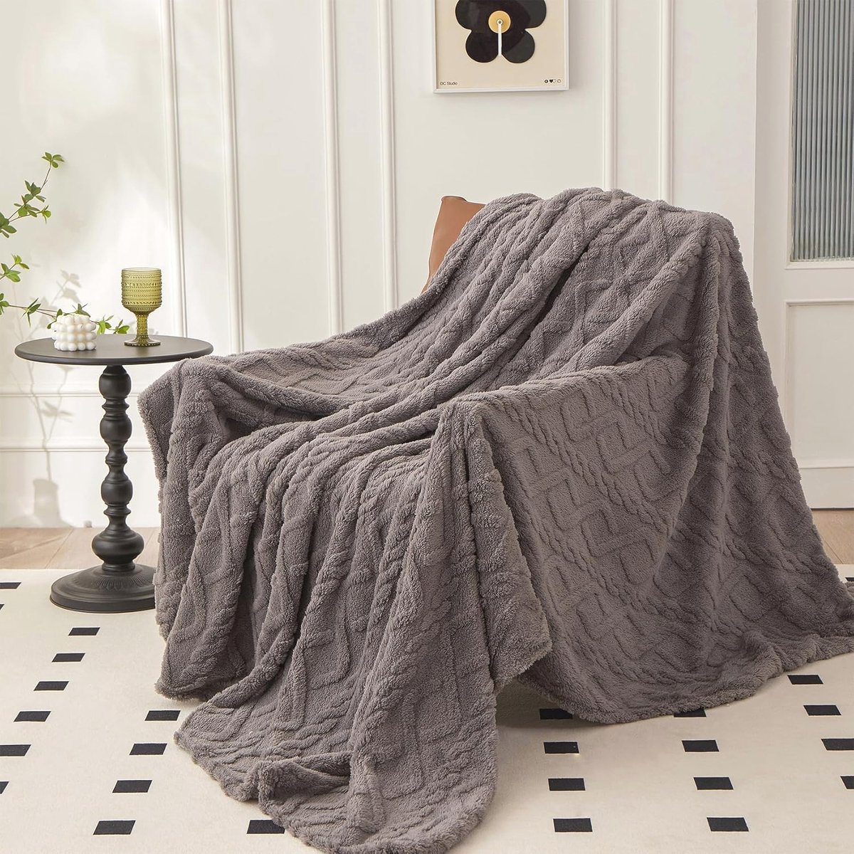 Fleece Dekens Tweepersoonsbank Diverse Kleuren