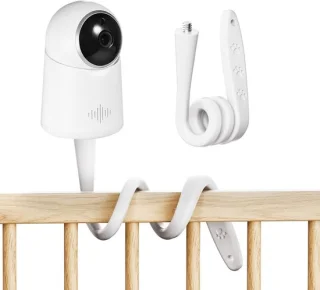 Flexibele babycamera houder wit