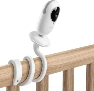 Flexibele babyfoon houder wit