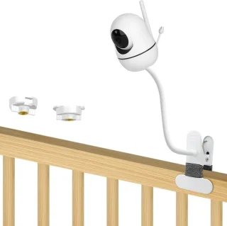 Flexibele camerahouder voor babyfoon, 2 stuks, wit