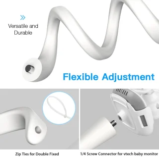 Flexibele montagebeugel voor video babyfoon