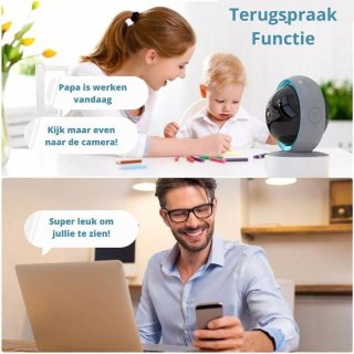 Full HD WiFi Babyfoon met Camera 1296P - BabyPhone