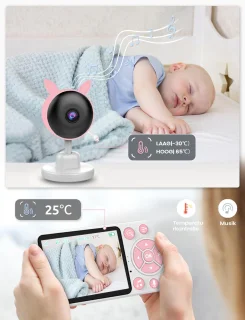 Geen merk Babyfooncamera, roze