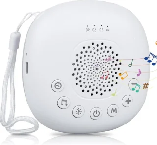 Geluidsmachine baby crèmewit