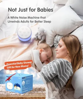 Geluidsmachine voor baby met nachtlampje