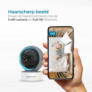 GlobeGuard Babyfoon Camera 5MP Full HD