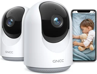 GNCC P1 Wifi Babyfoon met Camera 2 stuks Wit