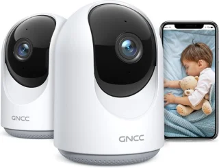 GNCC P1 Wifi Babyfoon met Camera 2 stuks Wit