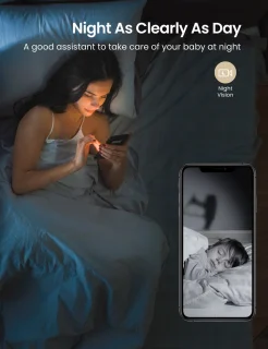 GNCC P1 Wifi Babyfoon met Camera Wit