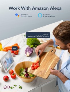 GNCC P5 2K Wifi Babyfoon met Camera Zwart