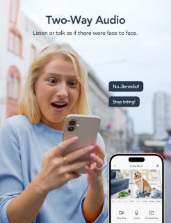 GNCC P5 2K Wifi Babyfoon met Camera Zwart