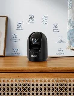 GNCC P5 2K Wifi Babyfoon met Camera Zwart